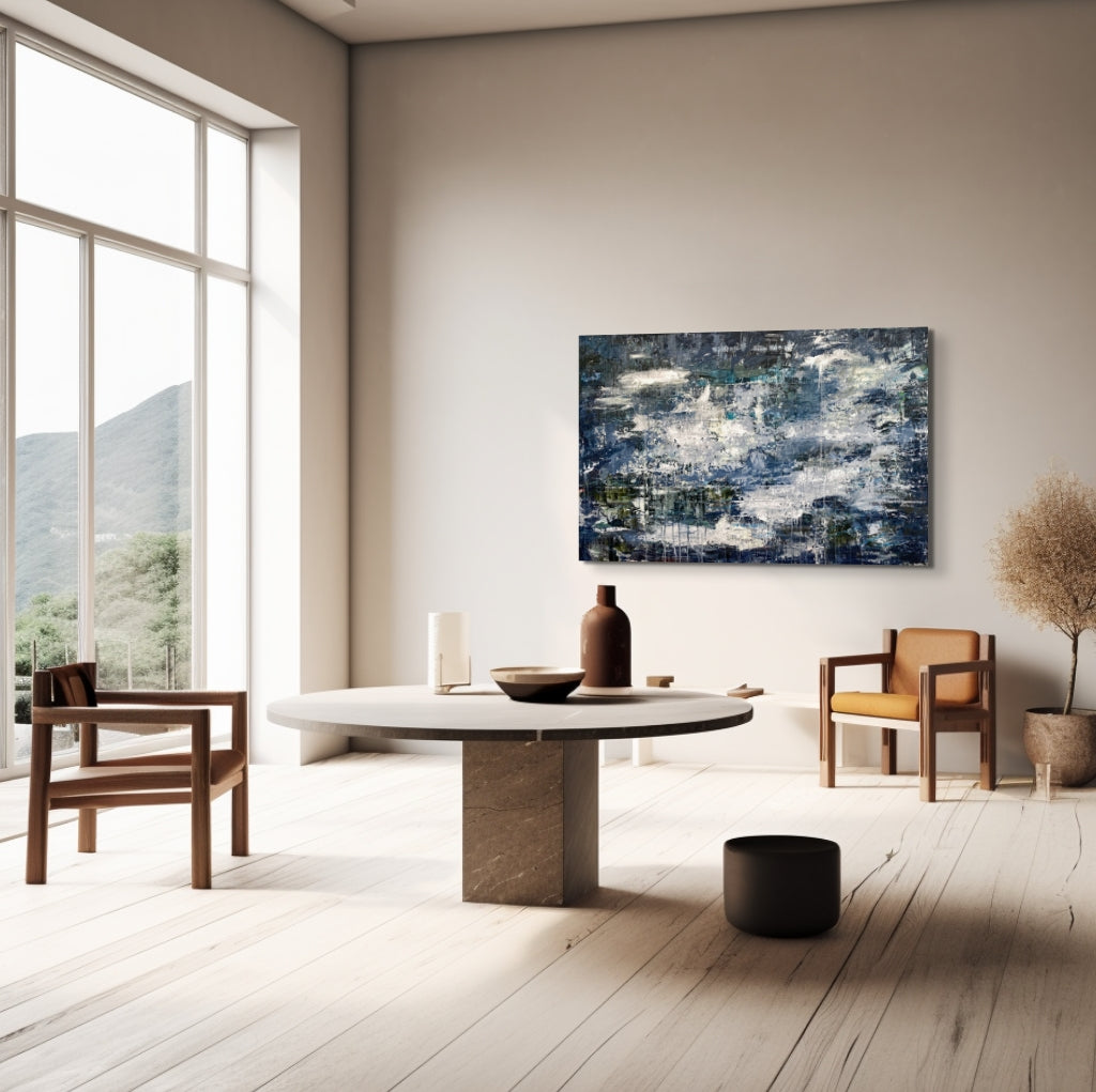 Music Translation Painting: Translation of Etude No. 2 (Philip Glass)