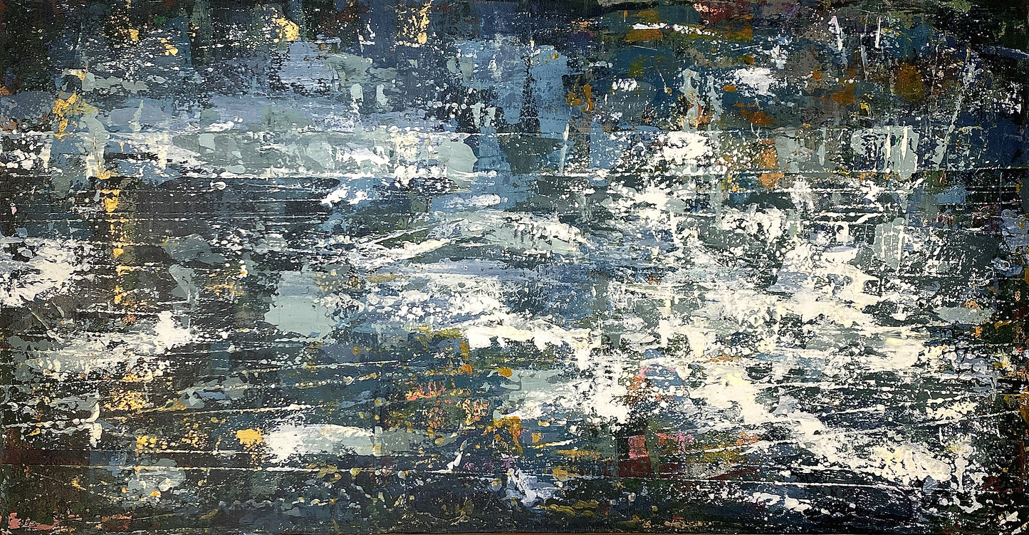 Music Translation Painting: Translation of Violin Concerto No. 1, I. Quarter Note = 104 - Quarter Note = 120 (Philip Glass)