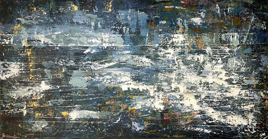 Music Translation Painting: Translation of Violin Concerto No. 1, I. Quarter Note = 104 - Quarter Note = 120 (Philip Glass)