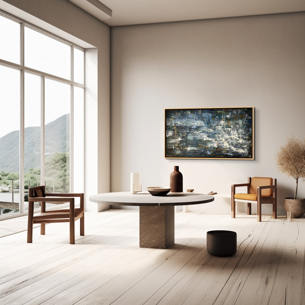 Music Translation Painting: Translation of Violin Concerto No. 1, I. Quarter Note = 104 - Quarter Note = 120 (Philip Glass)