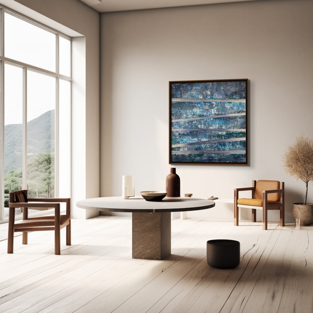 Music Translation Painting: Translation of Nils Has a New Piano (Nils Frahm)