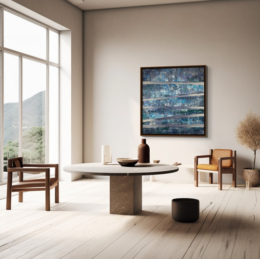 Music Translation Painting: Translation of Nils Has a New Piano (Nils Frahm)