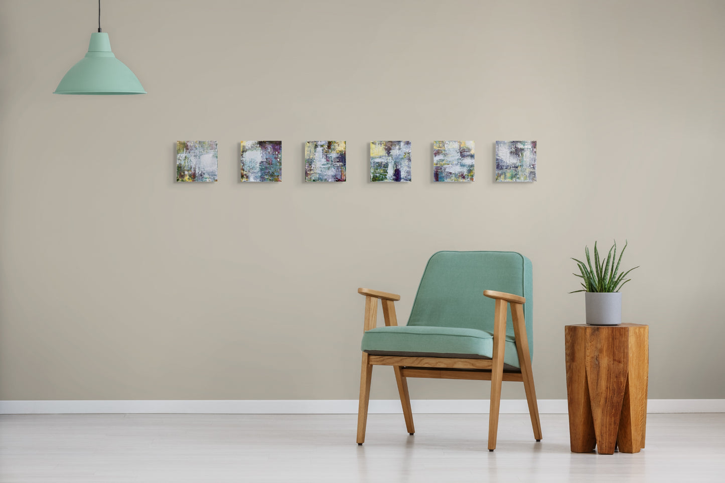 Music Translation Painting: Translation No. 6 of Helen's Theme (Philip Glass) - Set of 6 paintings