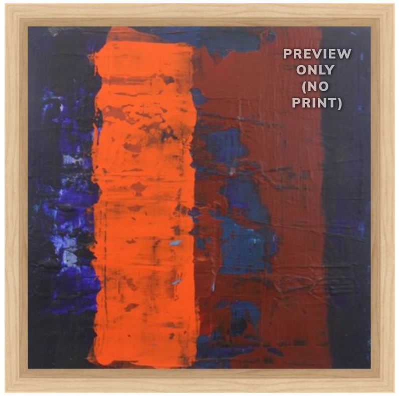 Translation No. 6 of "Nothing Else Matters" (Metallica)- Minimalist abstract FRAMED