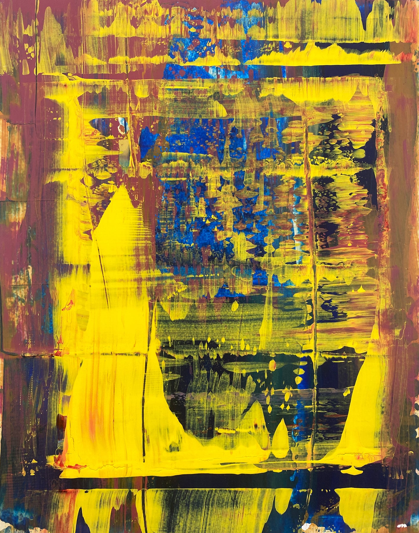 Translation No. 3 of Op. 87: Prelude no.22 in G minor. Moderato non troppo (D. Shostakovich) - Original Painting on Board