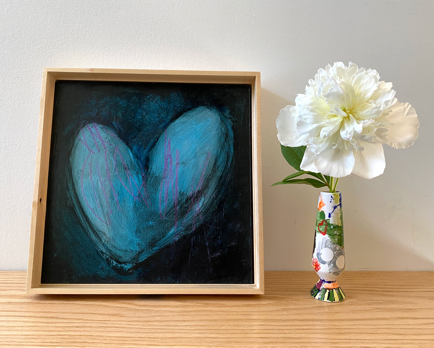 Translation of "Baby Can I Hold You" (Tracy Chapman) - Abstract Painting on Wood Board