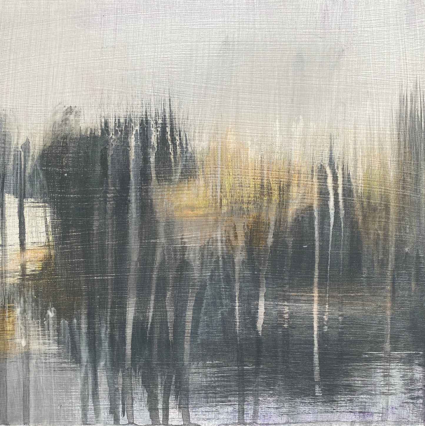 Translation No. 6 of "Les Folies d'Espagne" (M. Marais)-Acrylic on wood board