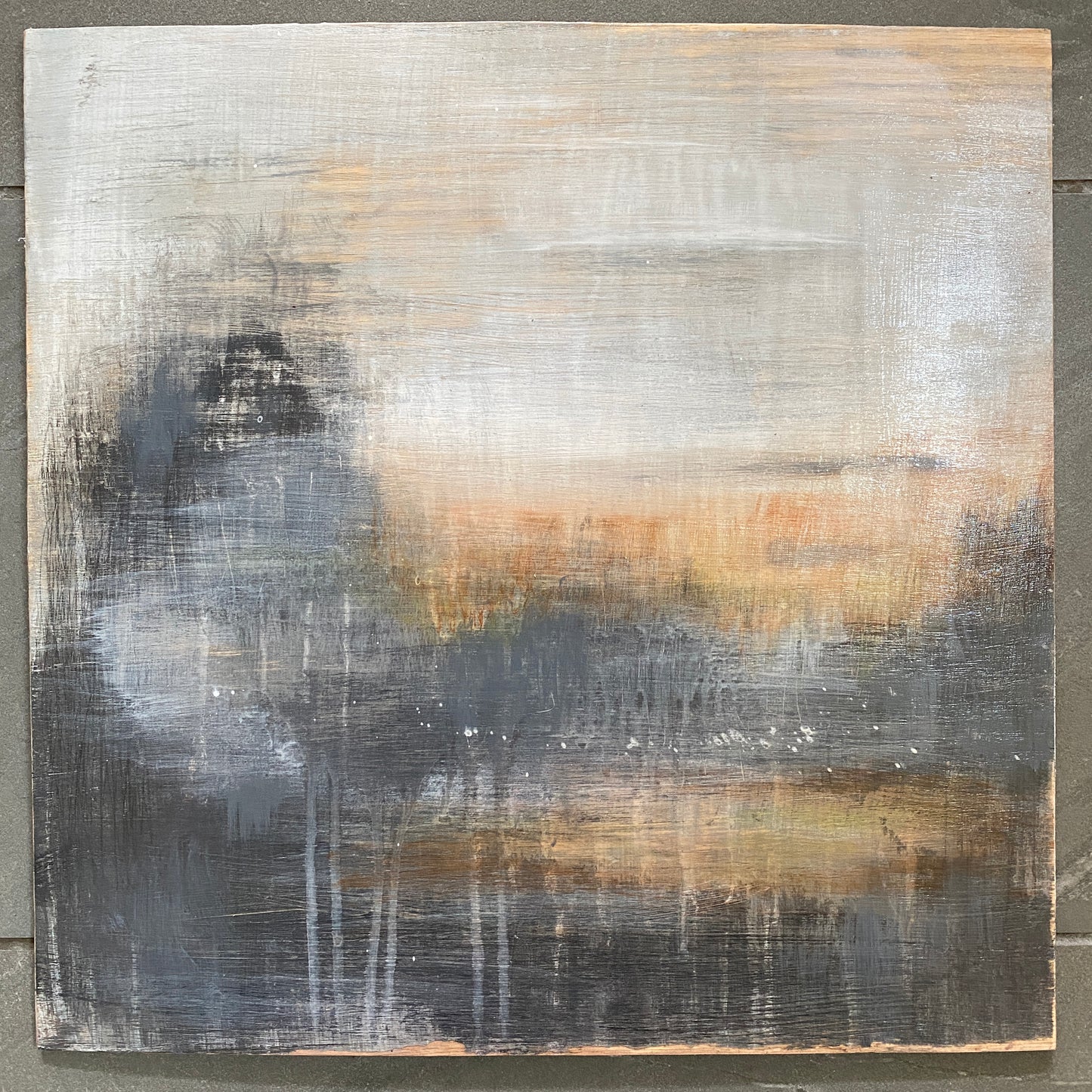 Translation No. 8 of "Les Folies d'Espagne" (M. Marais)-Acrylic on wood board