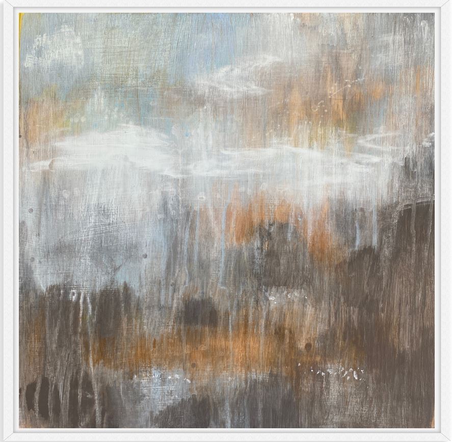 Translation No. 9 of "Les Folies d'Espagne" (M. Marais)-Acrylic on cradled wood board