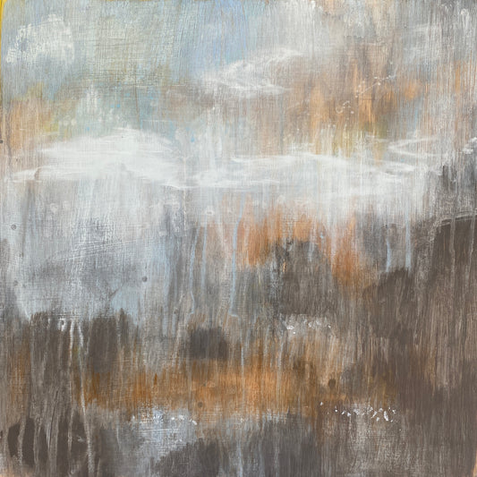 Translation No. 9 of "Les Folies d'Espagne" (M. Marais)-Acrylic on cradled wood board