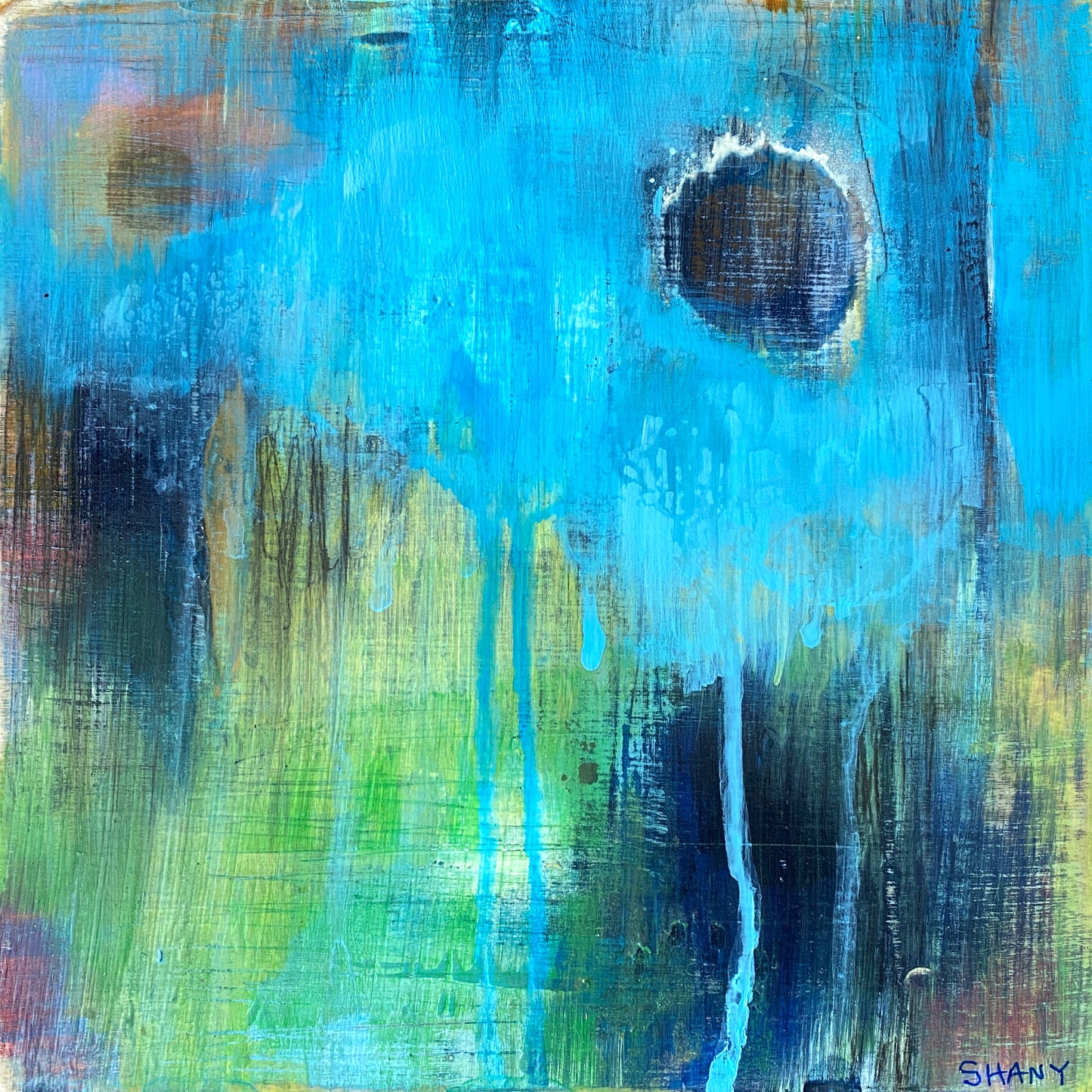 Untitled (40 Guitar Classics) - Acrylic on wood panel