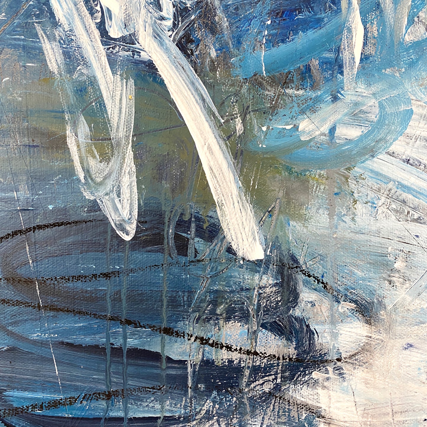 Translation No. 2 of 'Sonata No. 1 for Cello and Piano in D Minor' (Claude Debussy)- Acrylic on canvas