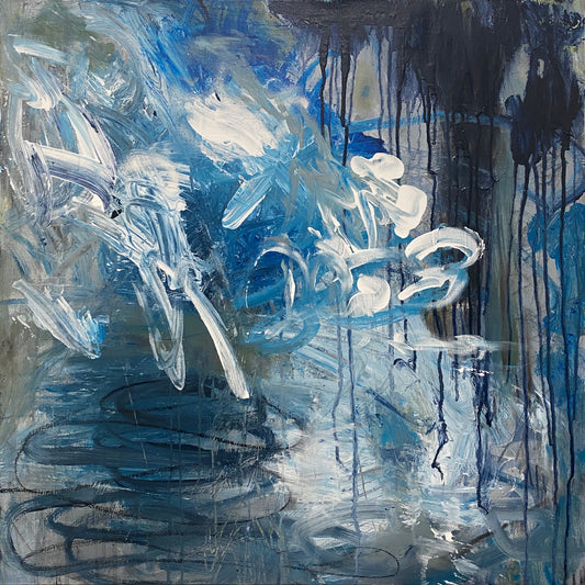 Translation No. 2 of 'Sonata No. 1 for Cello and Piano in D Minor' (Claude Debussy)- Acrylic on canvas