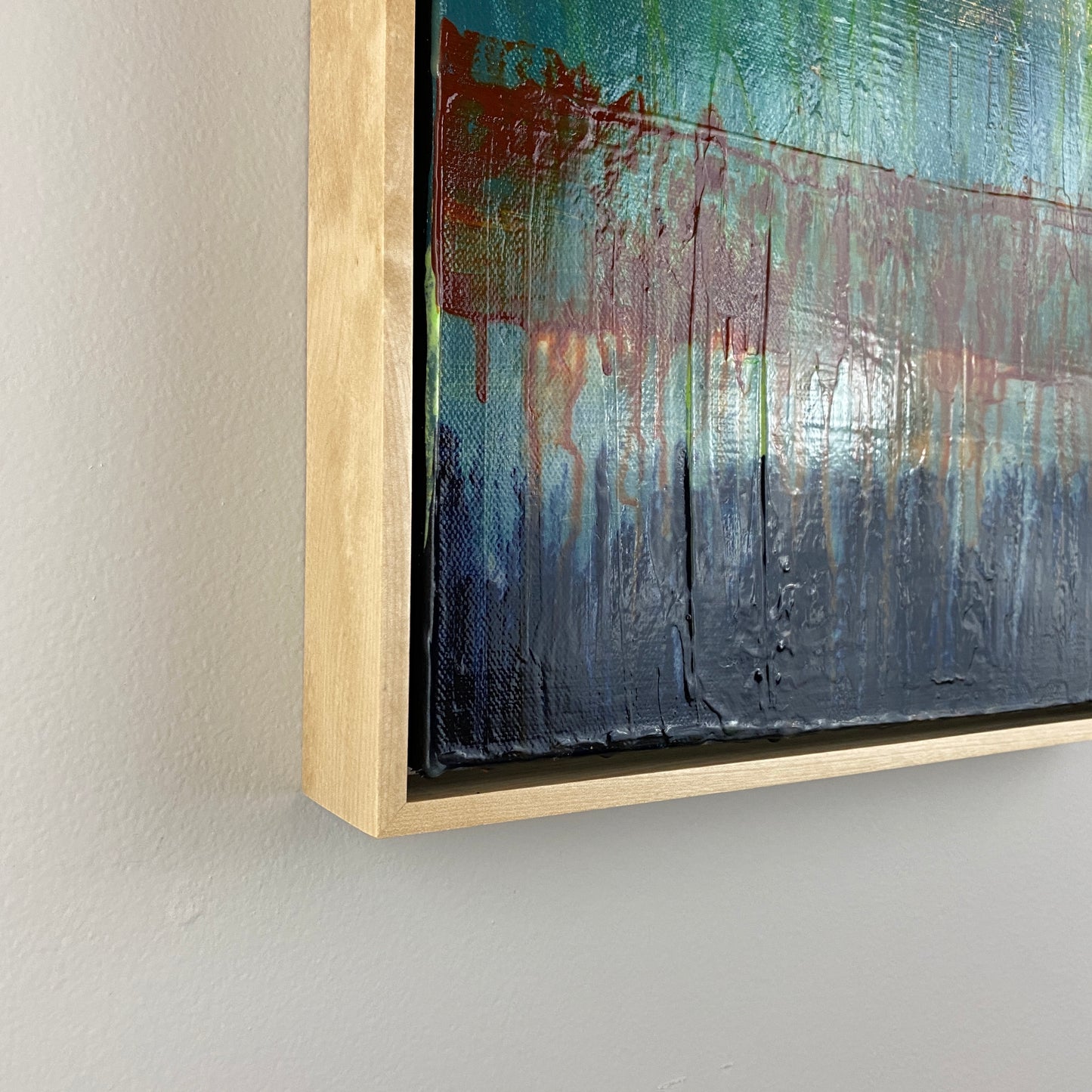 Abstract Landscape - Translation of "Aurora" (Foo Fighters) - Acrylic on canvas framed