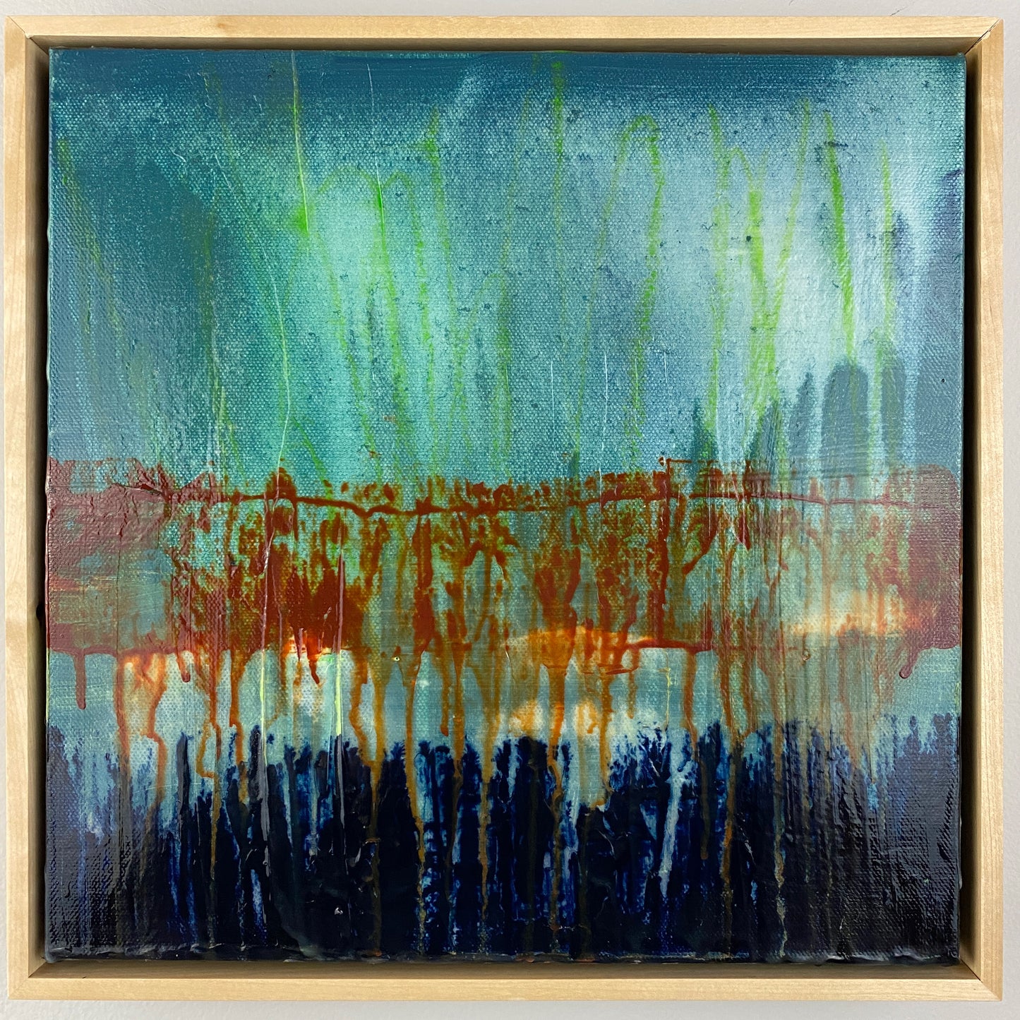 Shany Porras Art - Abstract Landscape - Number 5 Studios - Aurora - Foo Fighters - Original Painting - Abstract Landscape