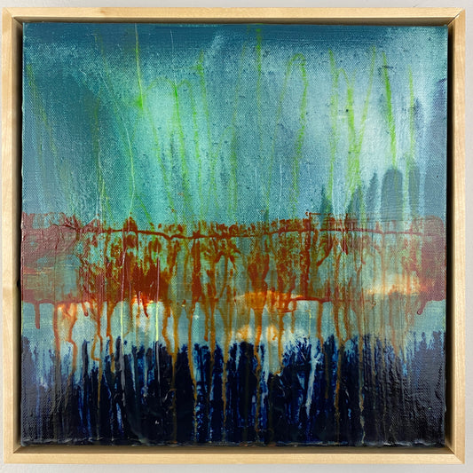 Shany Porras Art - Abstract Landscape - Number 5 Studios - Aurora - Foo Fighters - Original Painting - Abstract Landscape