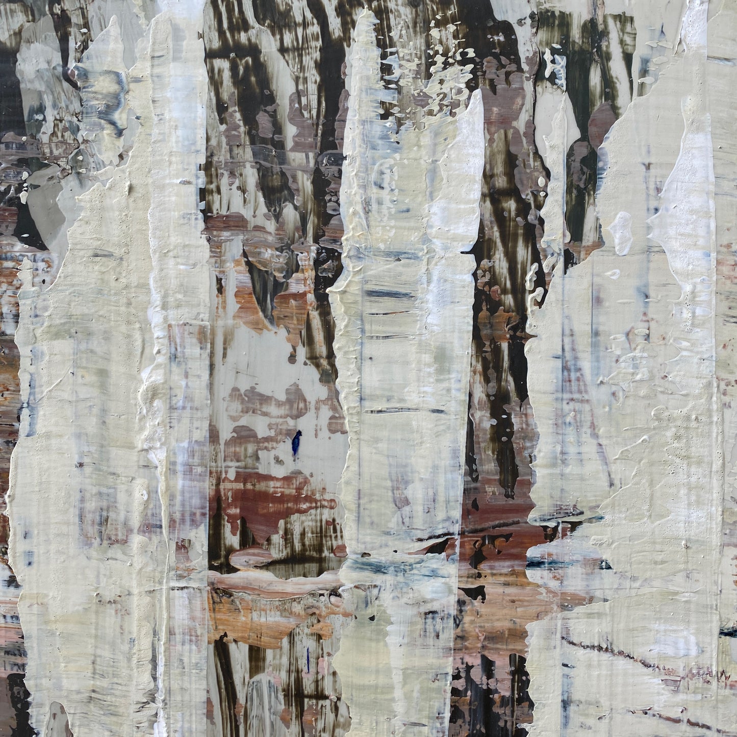 Translation of "Piano Joint" - Framed, Mixed media on wood cradled panel