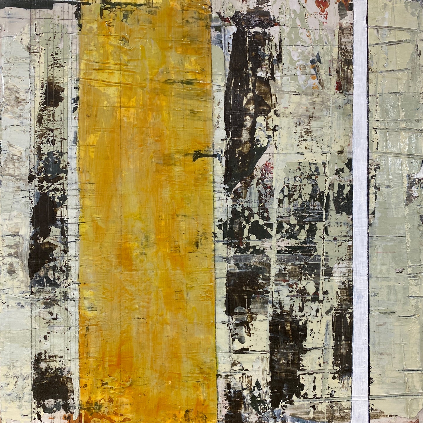 Translation of "Rule the World" - Mixed media on wood cradled panel