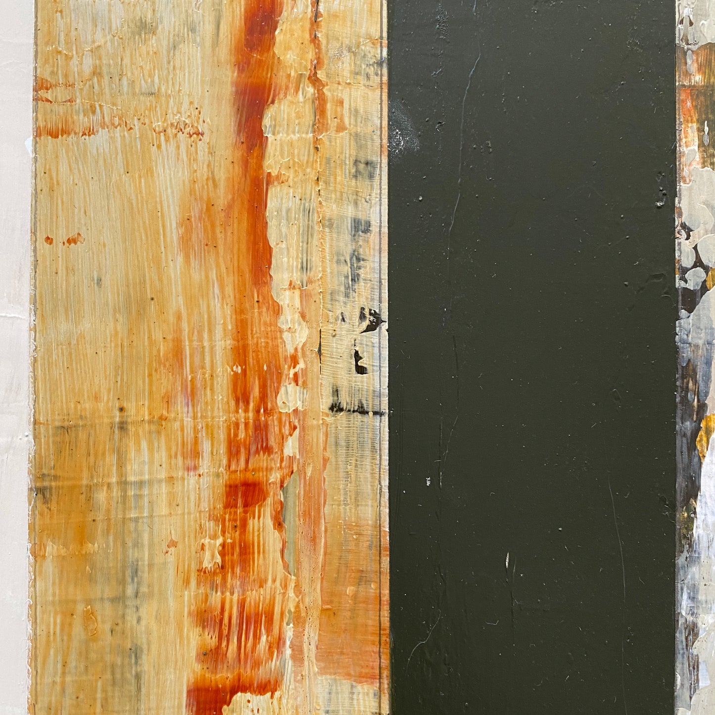 Translation of "Home Again" - Mixed media on wood cradled panel