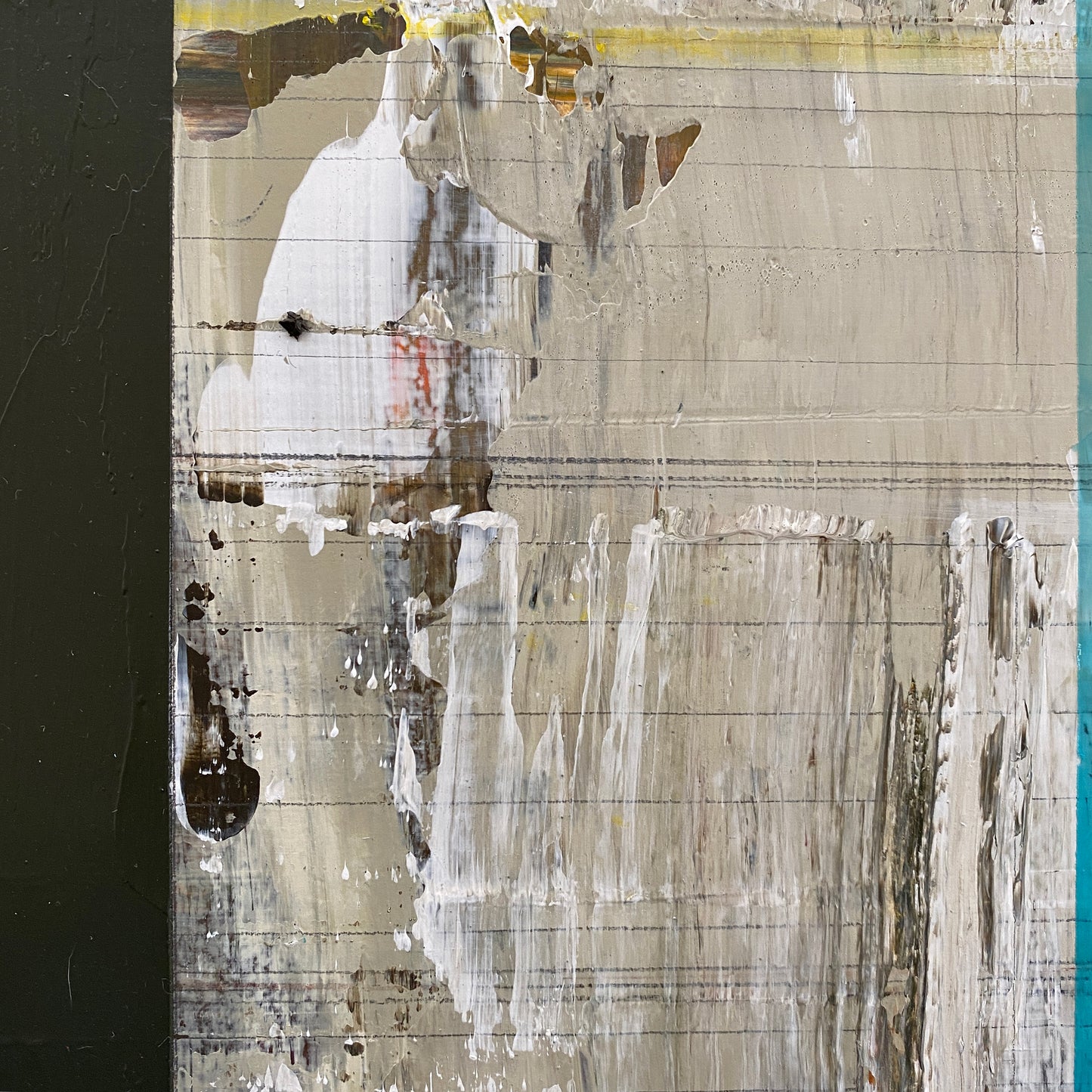 Translation of "Home Again" - Mixed media on wood cradled panel