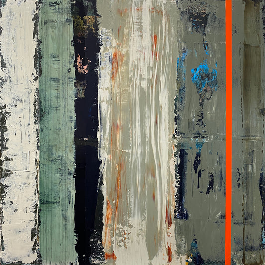 Translation of "My Hero" - Mixed media on wood cradled panel