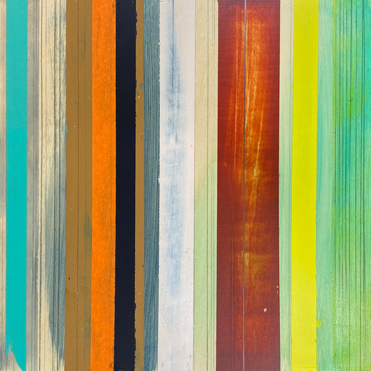 Translation  #1 of "The Night We Met" - mixed media on wood board