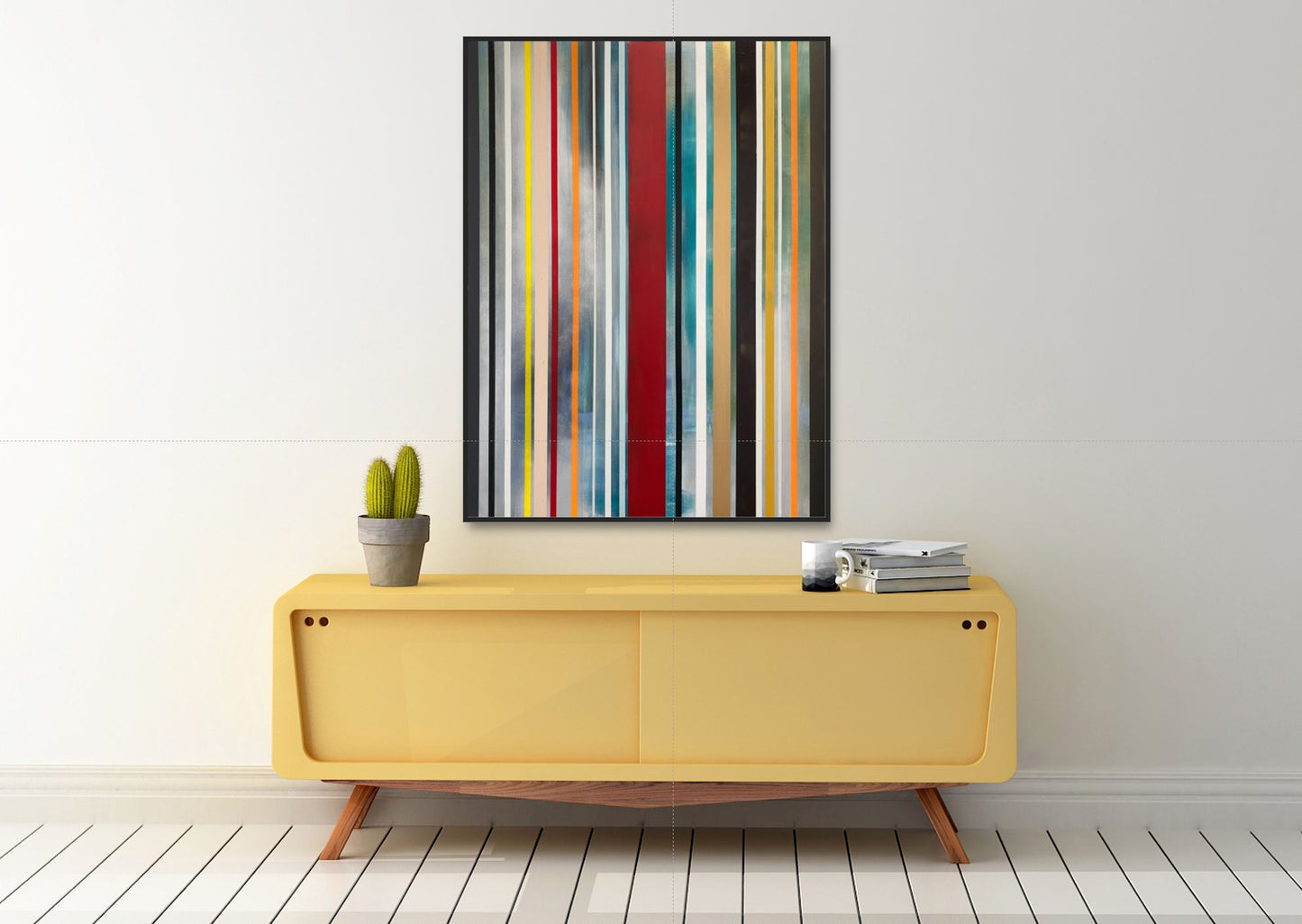 Appalachian Spring No.7 - Acrylic paint, Washi Tape, Graphite on Canvas