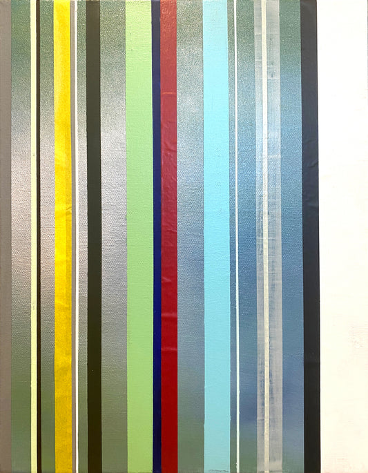 Appalachian Spring No. 8 - Acrylic paint, Washi Tape, Graphite on Canvas