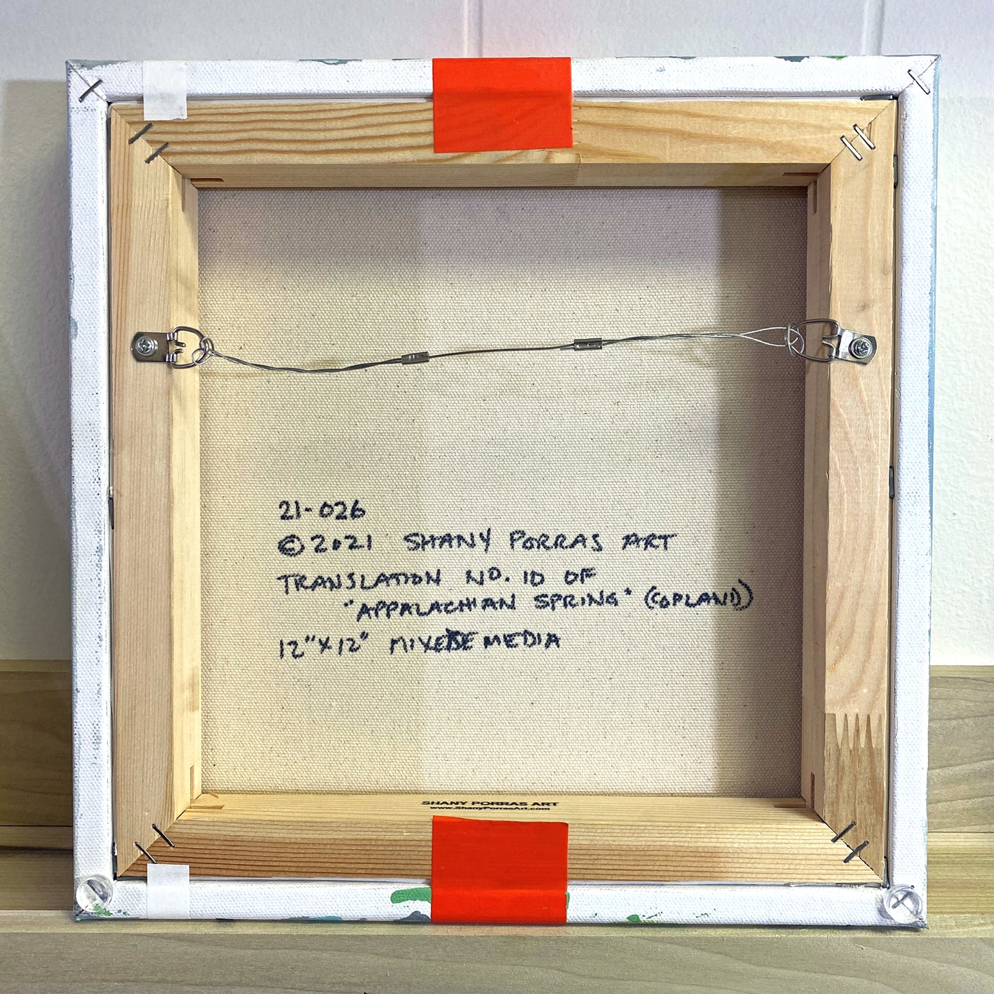 Appalachian Spring No. 10 - Acrylic paint, Washi Tape, Graphite on Canvas