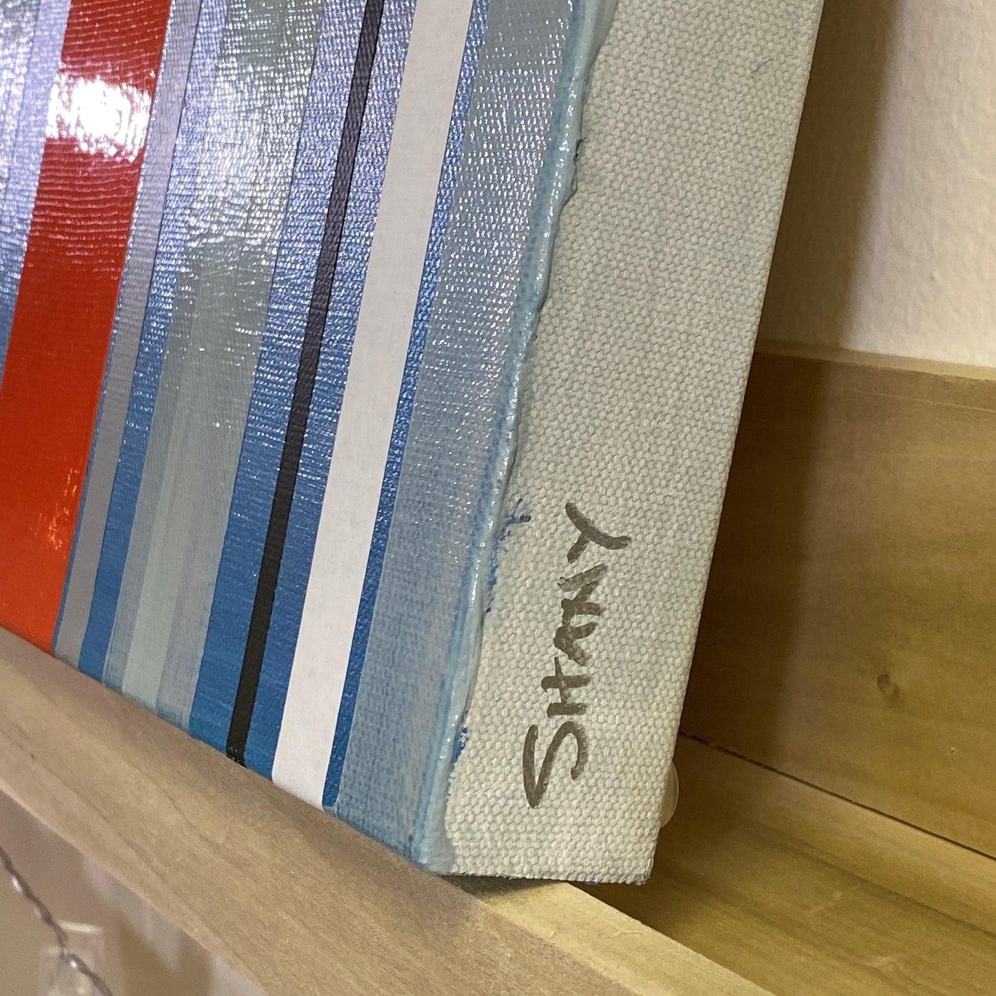 Appalachian Spring No. 10 - Acrylic paint, Washi Tape, Graphite on Canvas