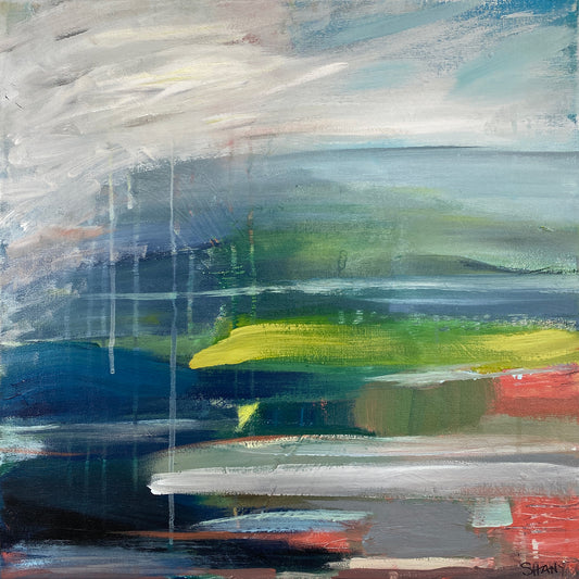 Abstract Landscape - Translation of "Don't Stop Believing" (Journey) - Mixed media on canvas