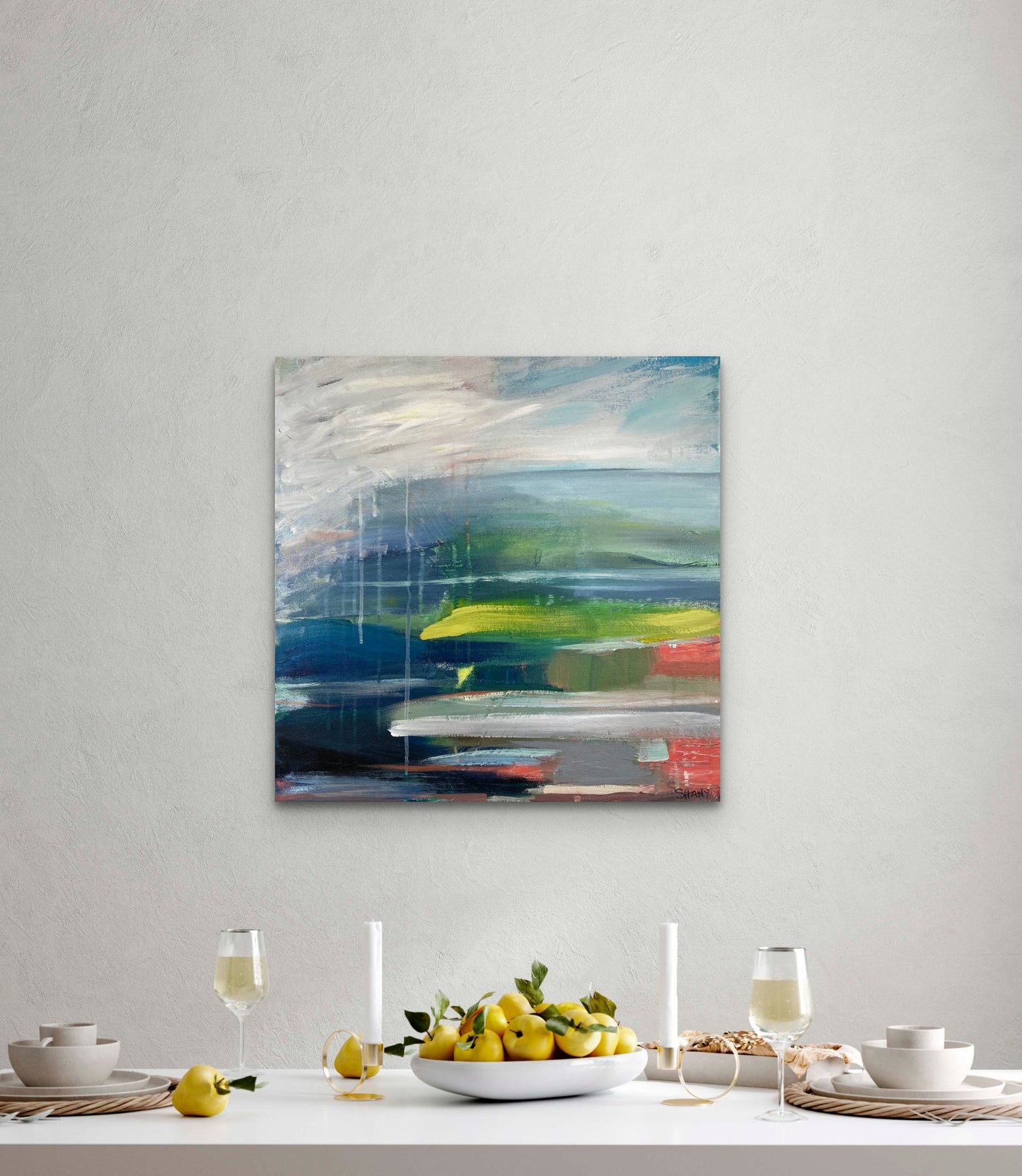Abstract Landscape - Translation of "Don't Stop Believing" (Journey) - Mixed media on canvas