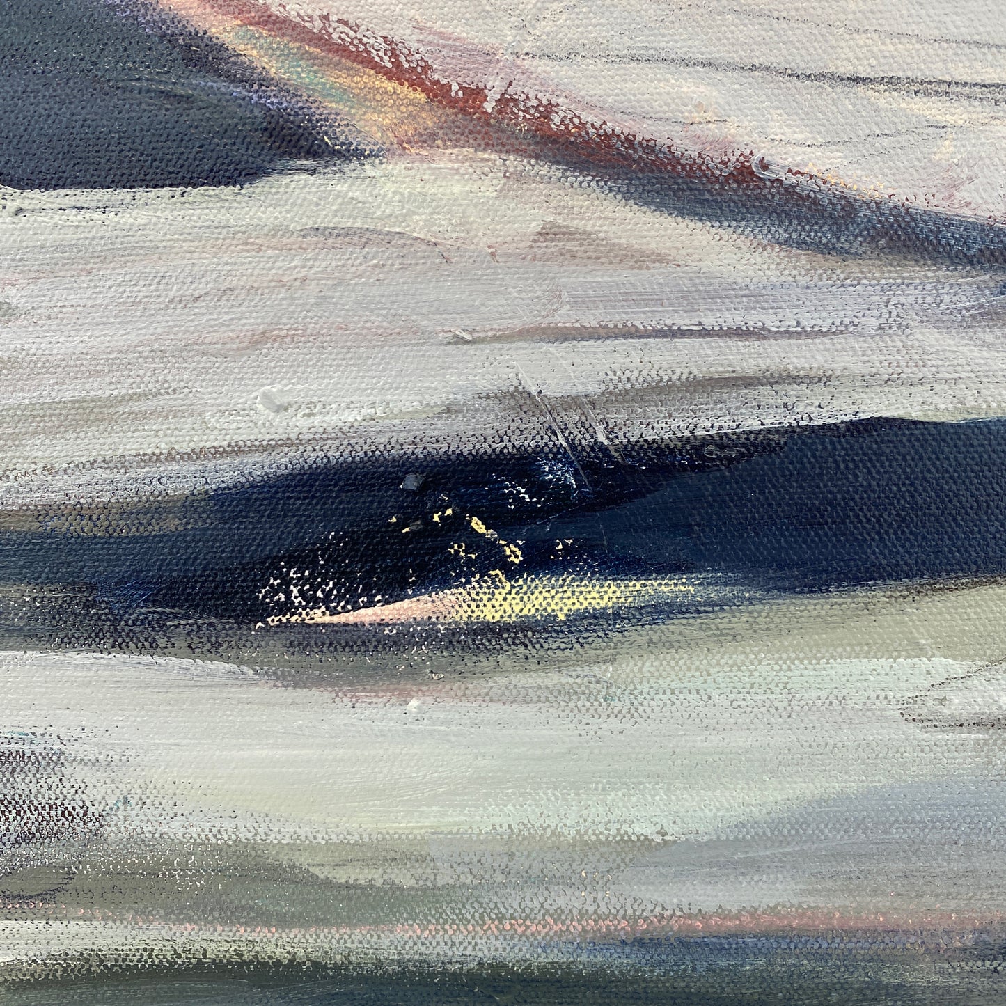 Abstract Landscape - Translation of "Simple Man" (Lynyrd Skynyrd) - Mixed media on canvas