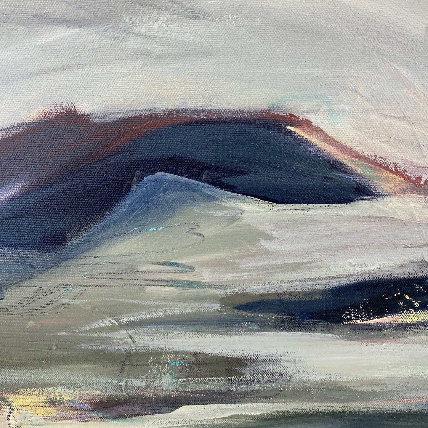 Abstract Landscape - Translation of "Simple Man" (Lynyrd Skynyrd) - Mixed media on canvas