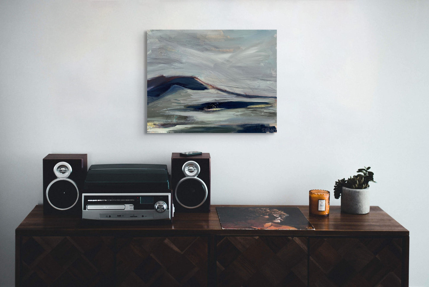 Abstract Landscape - Translation of "Simple Man" (Lynyrd Skynyrd) - Mixed media on canvas