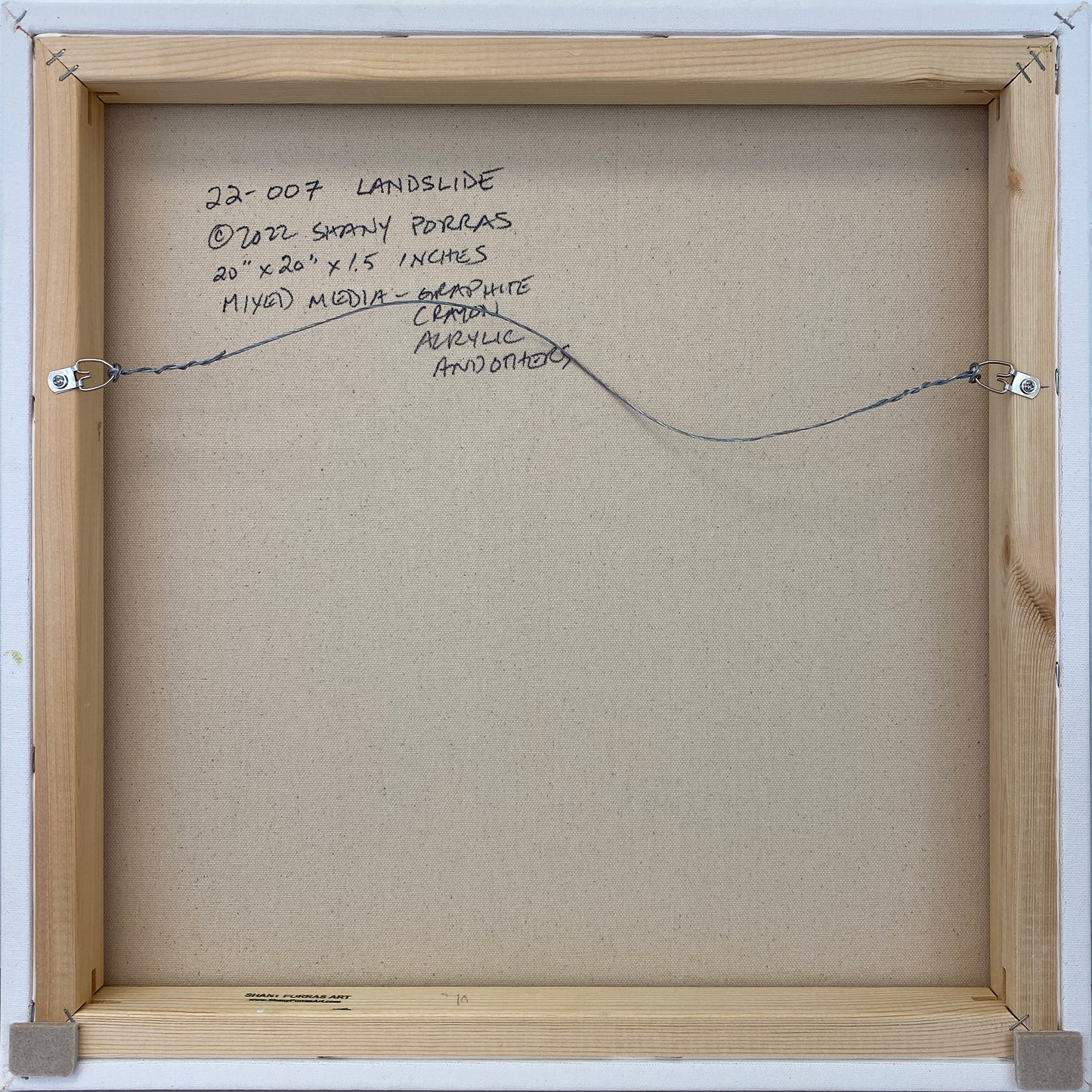 Abstract Landscape - Translation of "Landslide" (Fleetwood Mac) - Mixed media on canvas