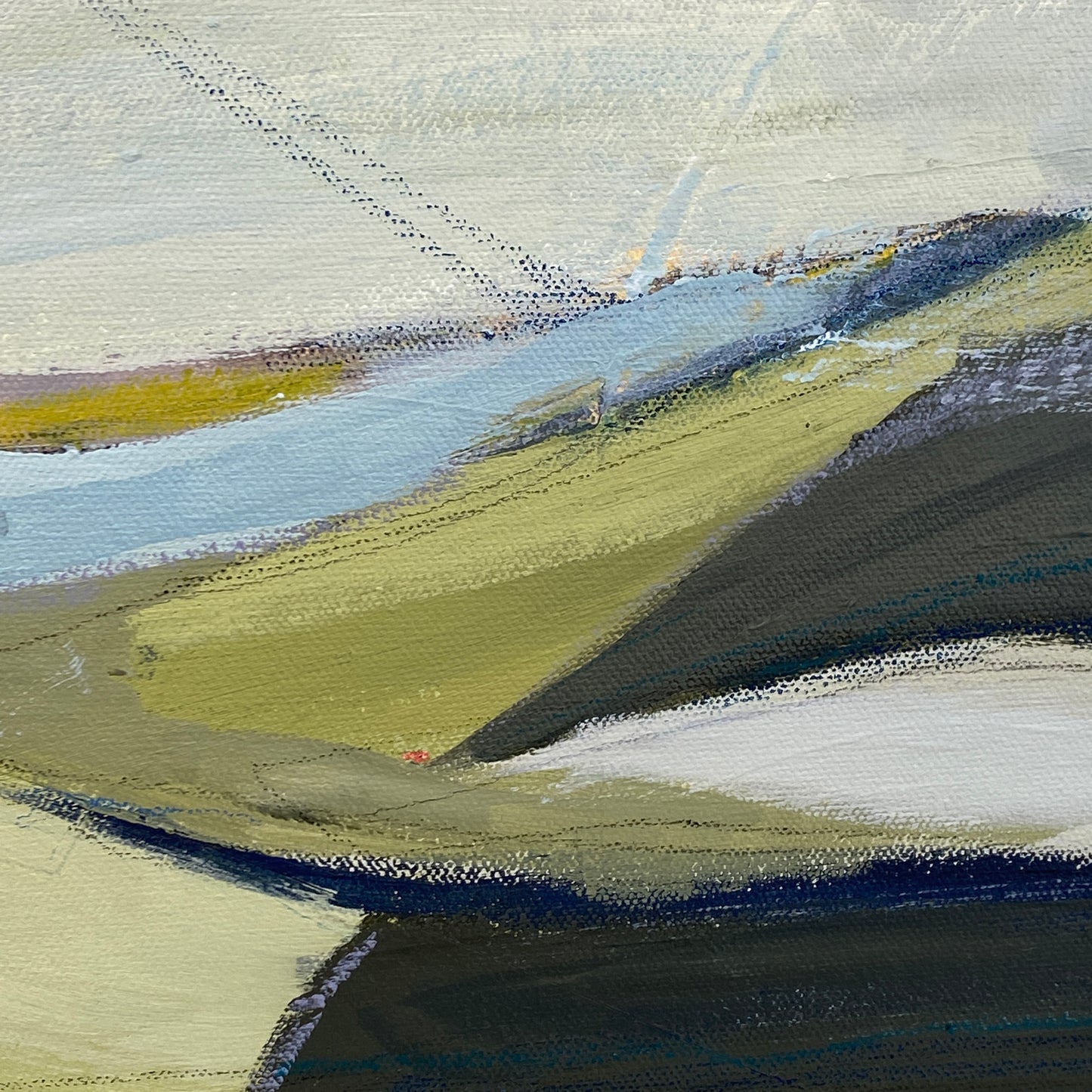 Abstract Landscape - Translation of "Landslide" (Fleetwood Mac) - Mixed media on canvas