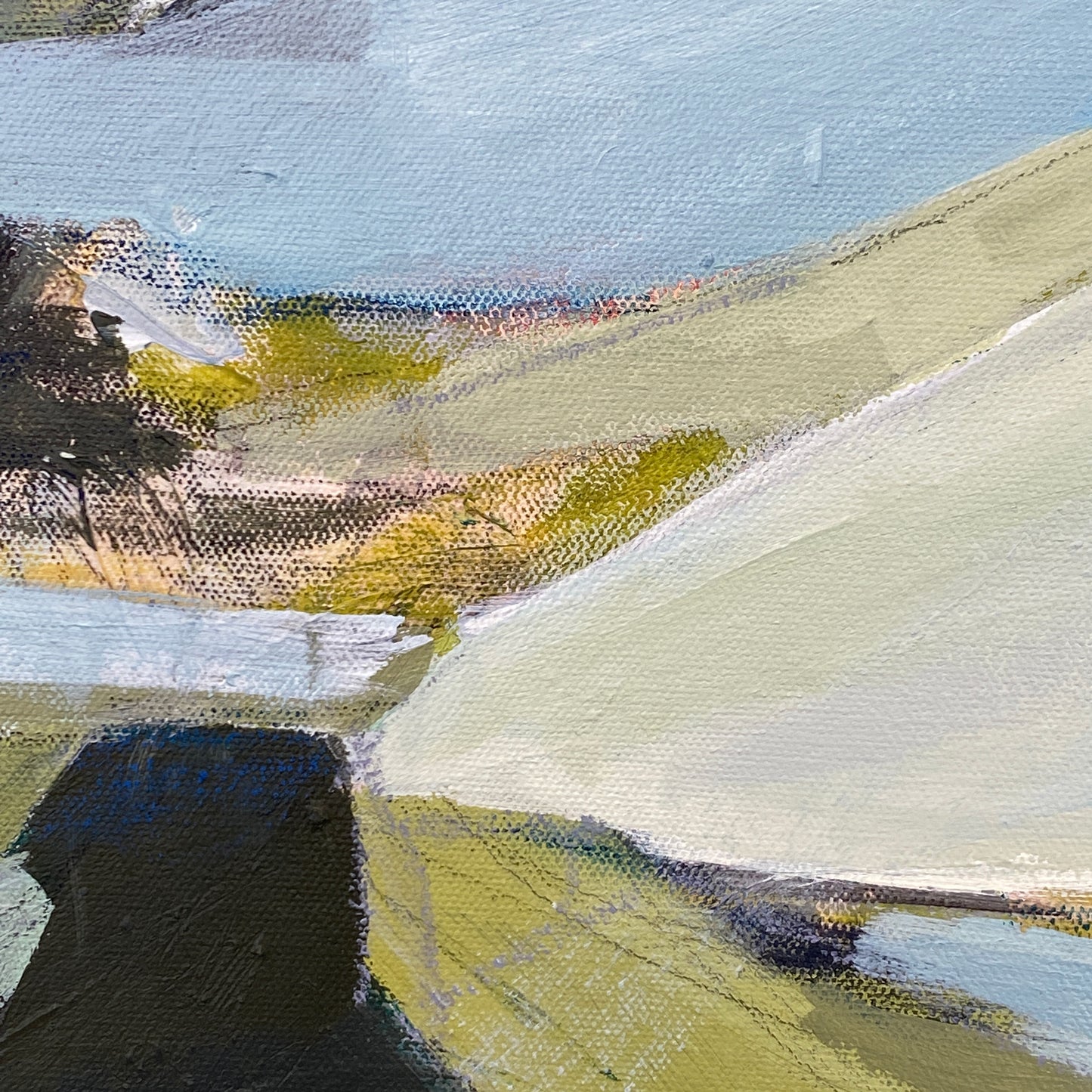 Abstract Landscape - Translation of "Landslide" (Fleetwood Mac) - Mixed media on canvas