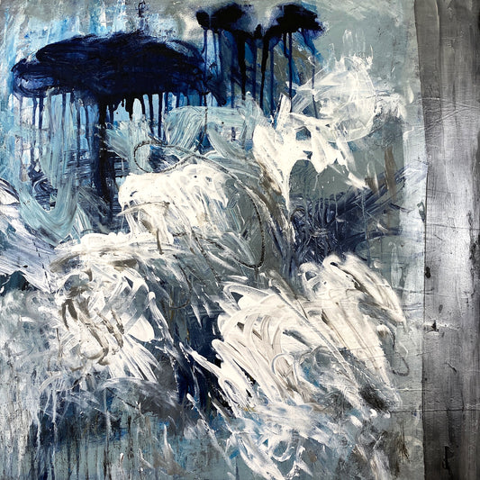 Translation No. 1 of 'Sonata No. 1 for Cello and Piano in D Minor' (Claude Debussy)- Acrylic on canvas