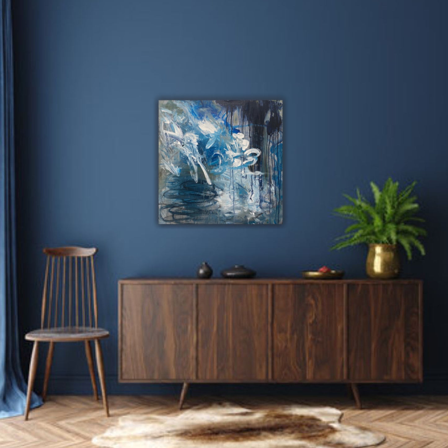 Translation No. 2 of 'Sonata No. 1 for Cello and Piano in D Minor' (Claude Debussy)- Acrylic on canvas