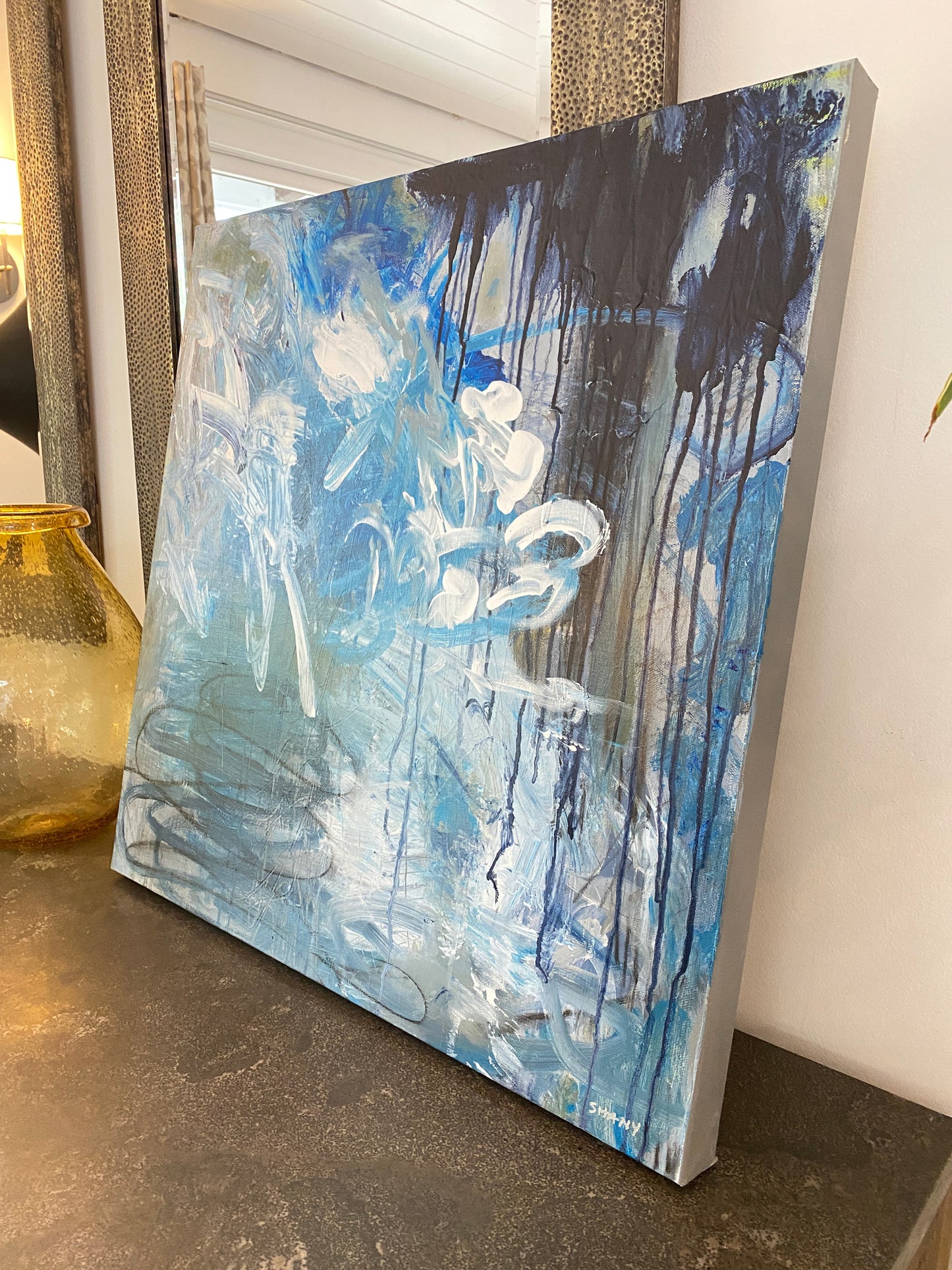 Translation No. 2 of 'Sonata No. 1 for Cello and Piano in D Minor' (Claude Debussy)- Acrylic on canvas