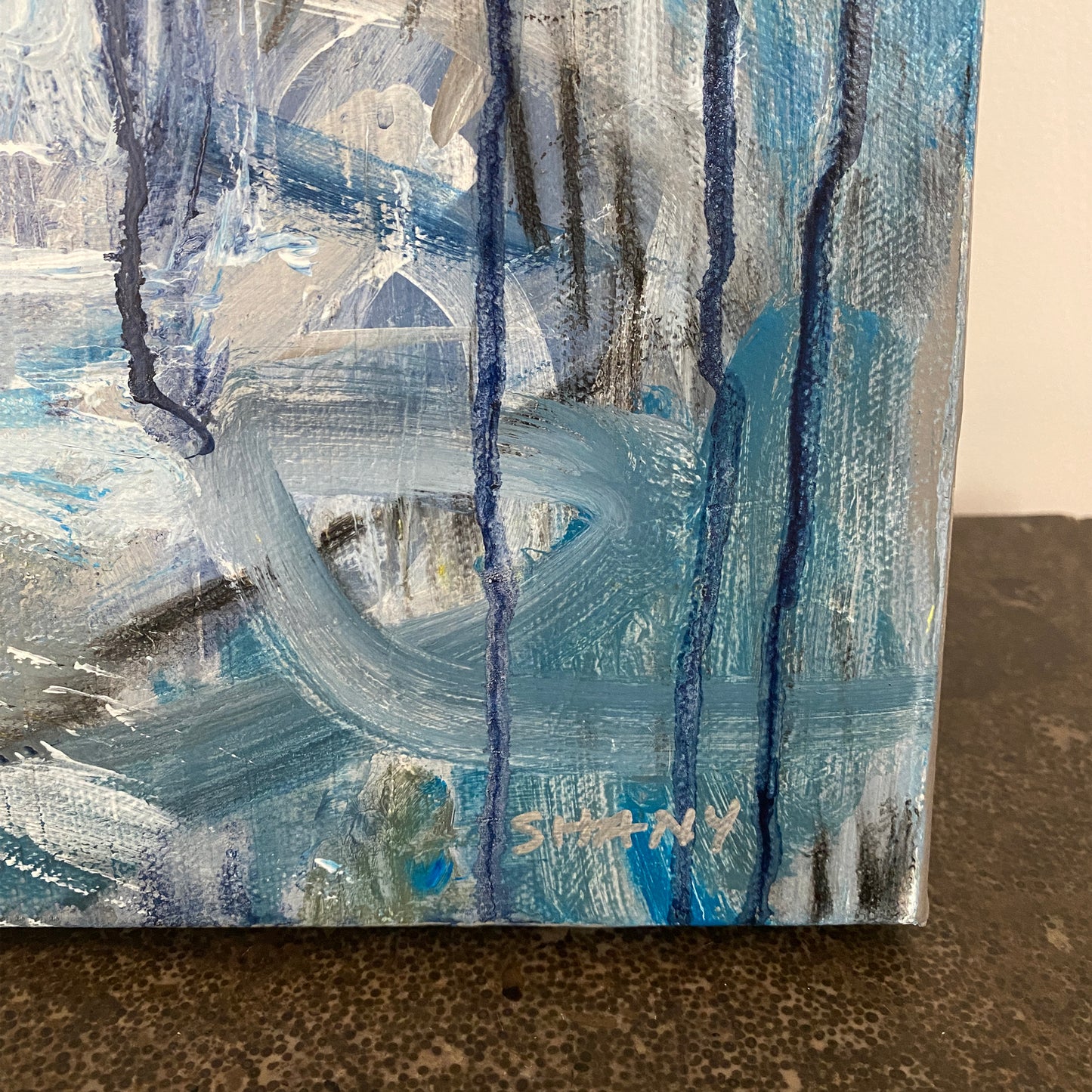 Translation No. 2 of 'Sonata No. 1 for Cello and Piano in D Minor' (Claude Debussy)- Acrylic on canvas