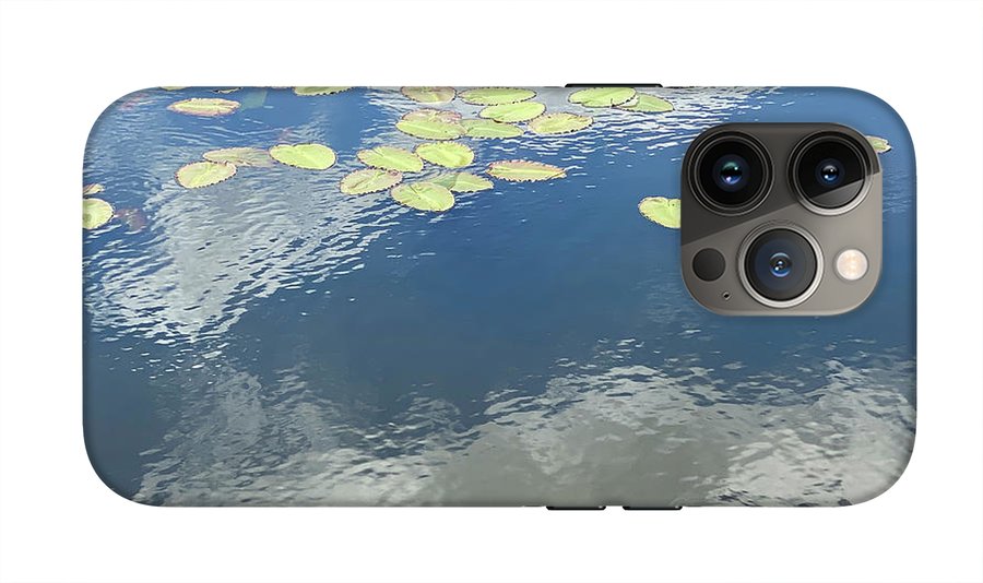 Berkshires Lily Pads 2 - Pond Lake Sky Reflection - Phone Case