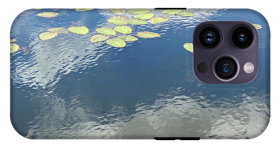 Berkshires Lily Pads 2 - Pond Lake Sky Reflection - Phone Case