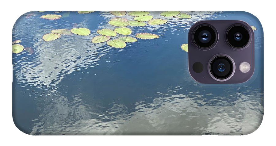 Berkshires Lily Pads 2 - Pond Lake Sky Reflection - Phone Case