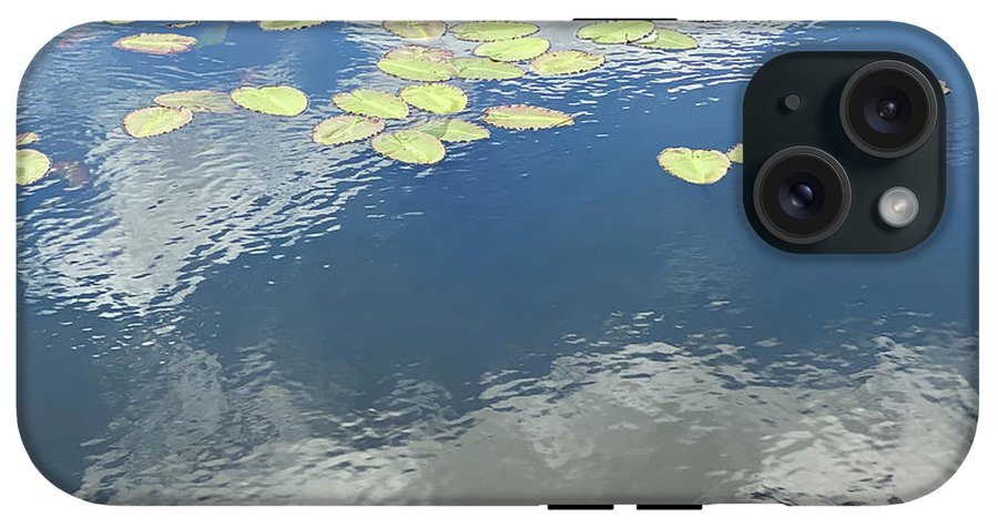 Berkshires Lily Pads 2 - Pond Lake Sky Reflection - Phone Case
