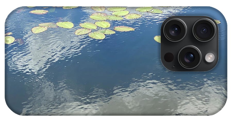 Berkshires Lily Pads 2 - Pond Lake Sky Reflection - Phone Case