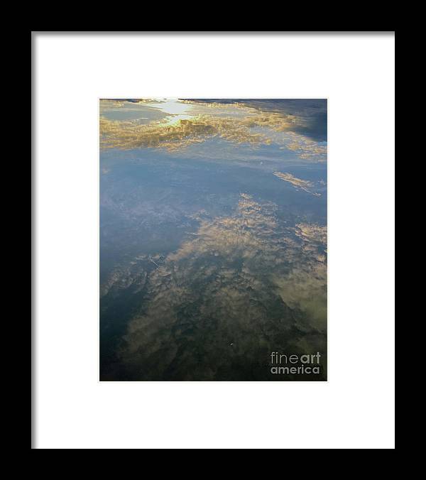 Berkshires Pond Reflection - Lake Sky Clouds - Framed Print