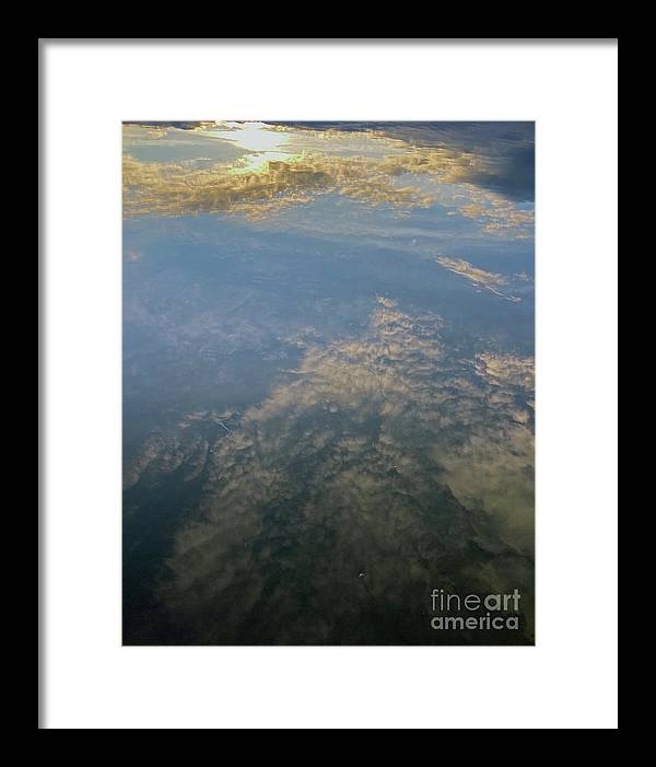 Berkshires Pond Reflection - Lake Sky Clouds - Framed Print