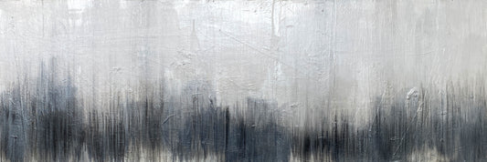 Translation of C Minor Diminished 7th- Grey Acrylic Graphite on Canvas